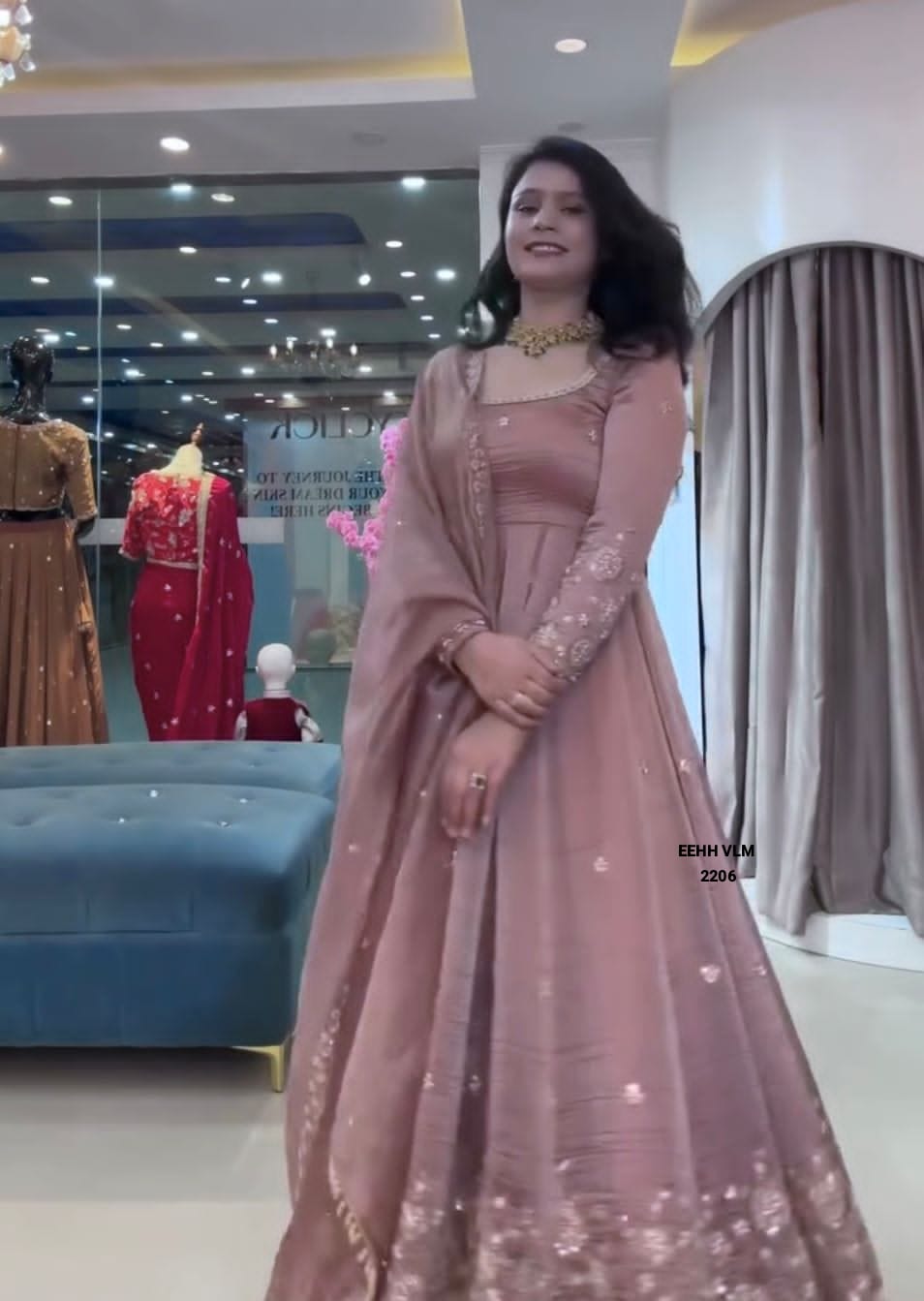 Royal PARTY WEAR LOOK   Embroidered Party Wear Anarkali Gown